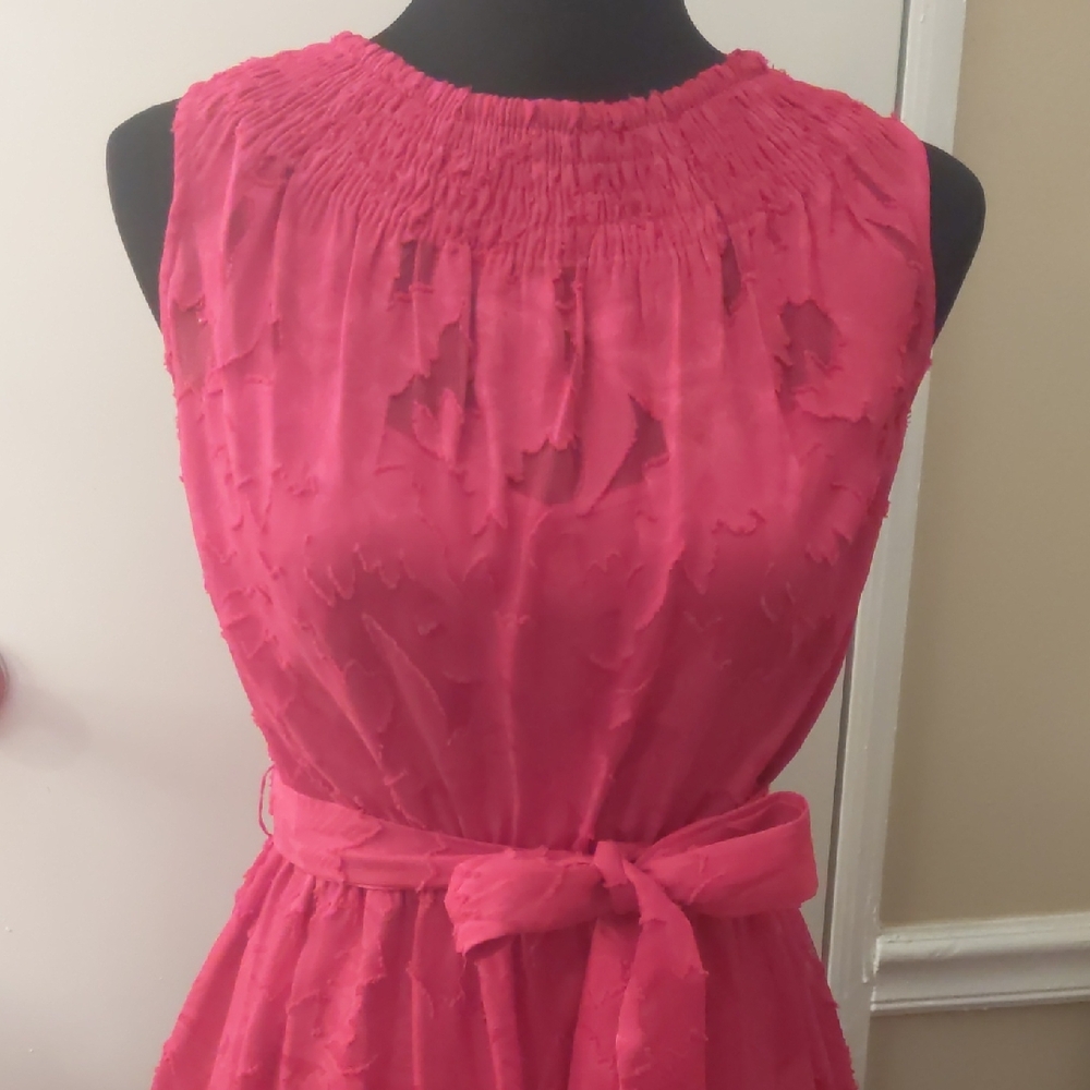 Simply Vera Vera Wang Hot Pink Midi Dress
